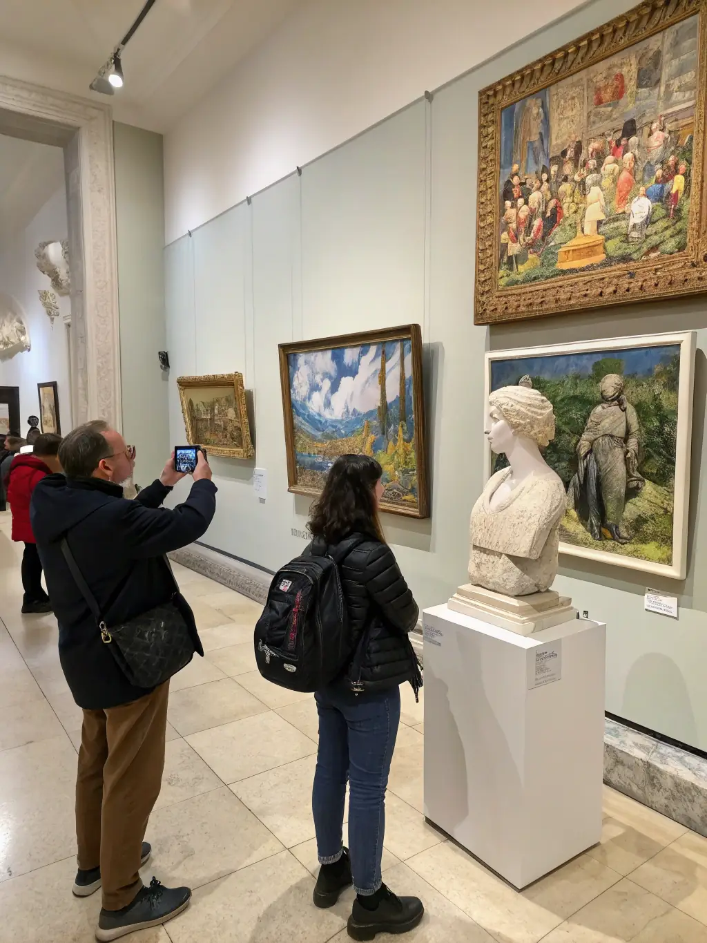 A RESONANCES PLURIELLES-sponsored art exhibition showcasing artwork created by individuals with disabilities, highlighting their artistic talents and promoting inclusivity.